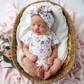 Snuggle Hunny Gracie Short Sleeve Organic Kimono Bodysuit
