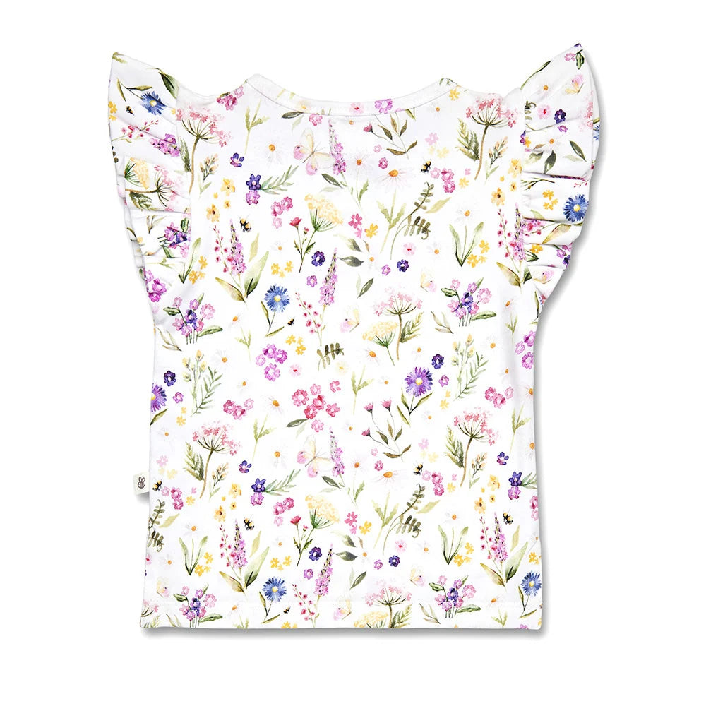 Snuggle Hunny Gracie Organic Short Sleeve Top with Frill
