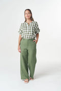 Honey Linen Blouse - Cedar Green | Goondiwindi Cotton