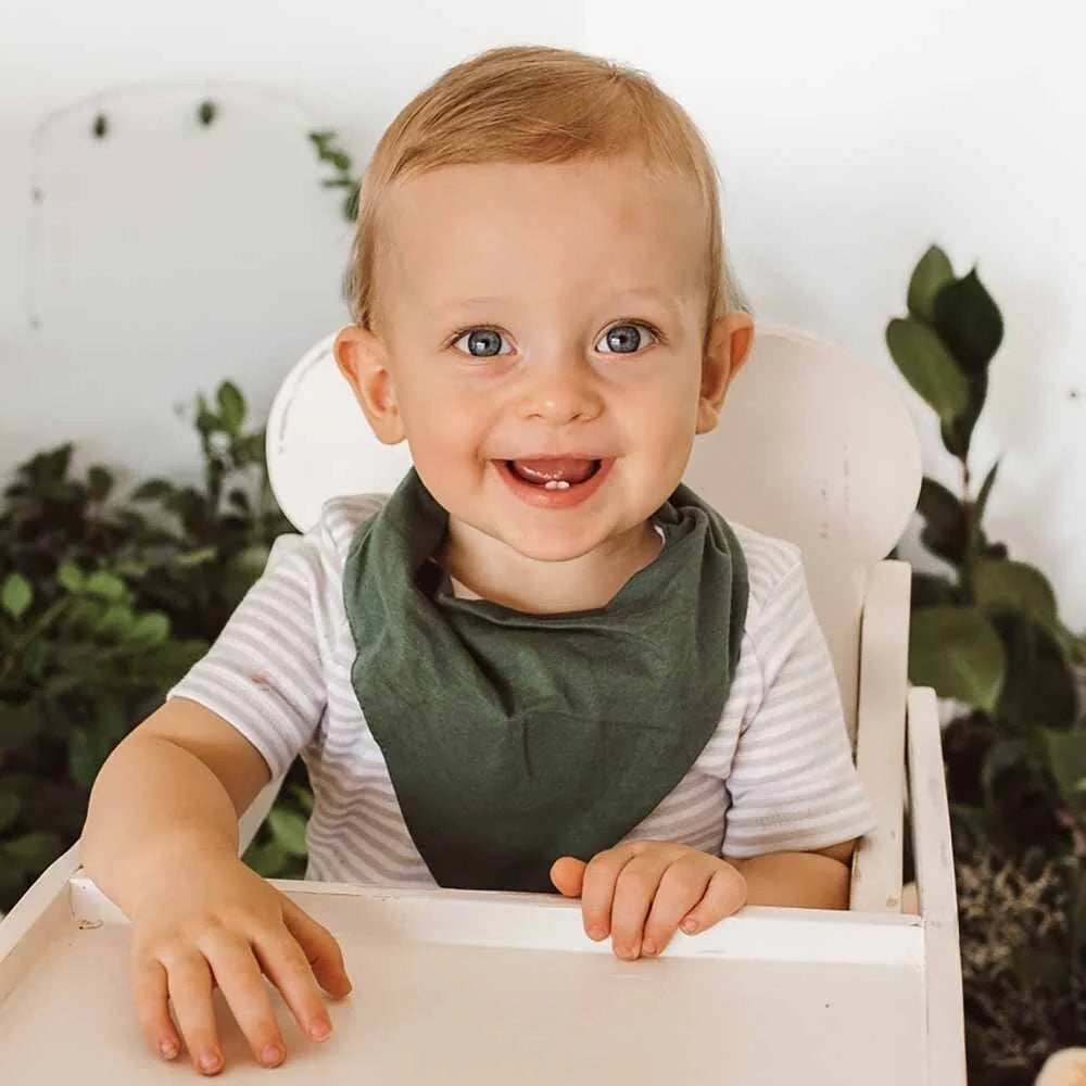 Snuggle Hunny Olive Organic Dribble Bib