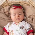 Snuggle Hunny Red Velvet Bow