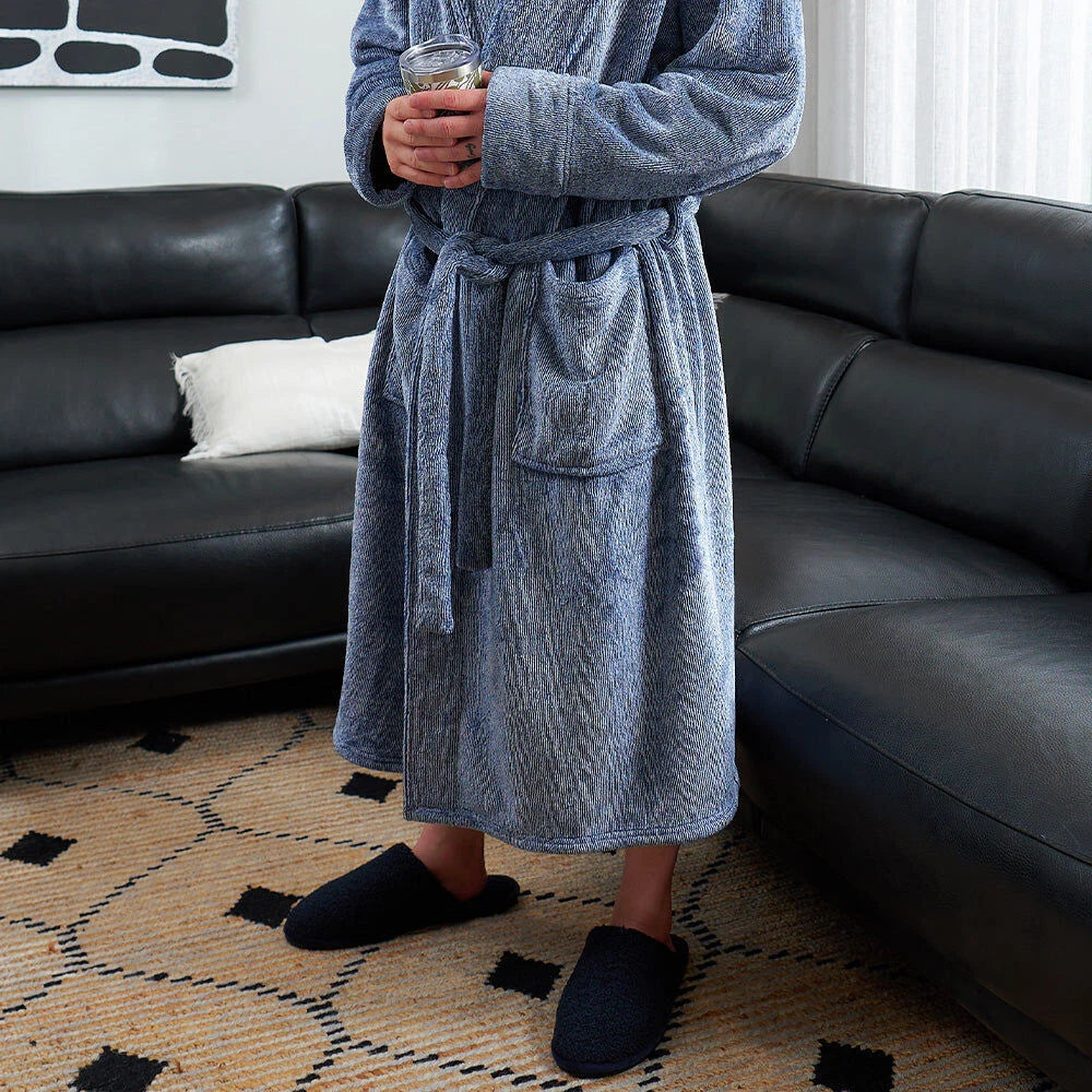 Mens Cosy Slippers | Navy