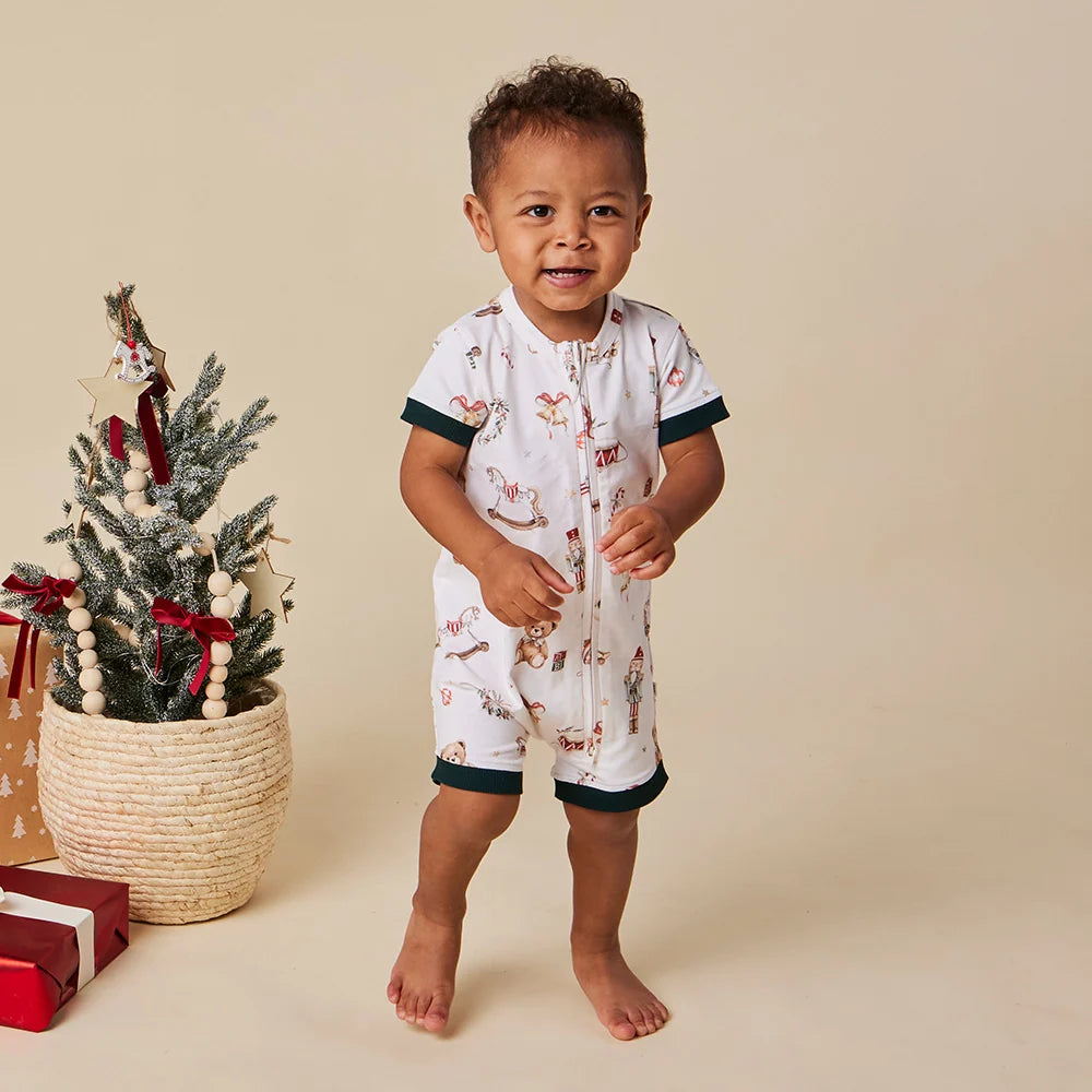 Snuggle Hunny Santa's Toy Shop Organic Snuggle Shortie