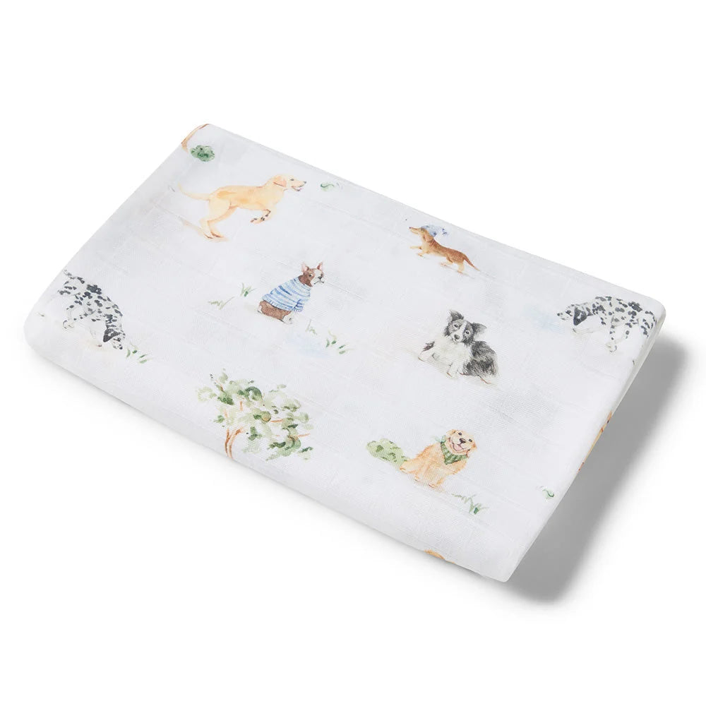 Snuggle Hunny Dog Park Organic Muslin Wrap