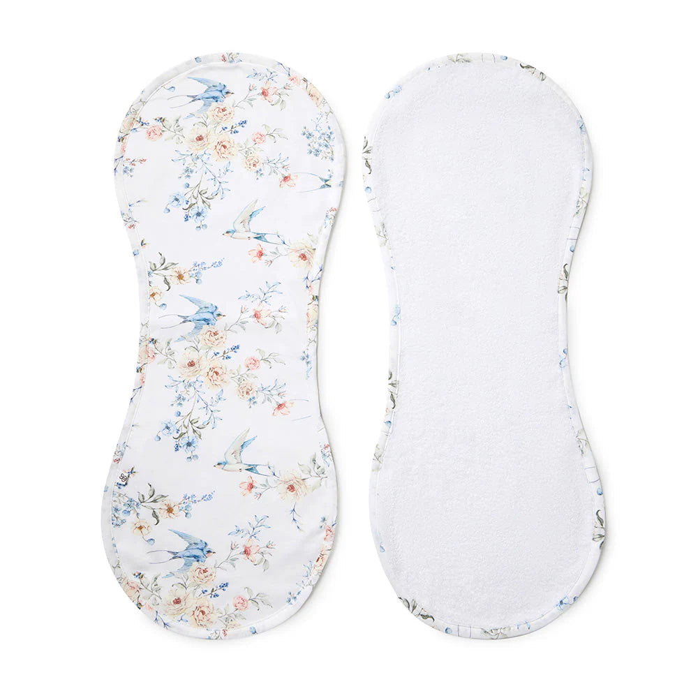 Snuggle Hunny Sweet Swallows Organic Cotton Burp Cloth