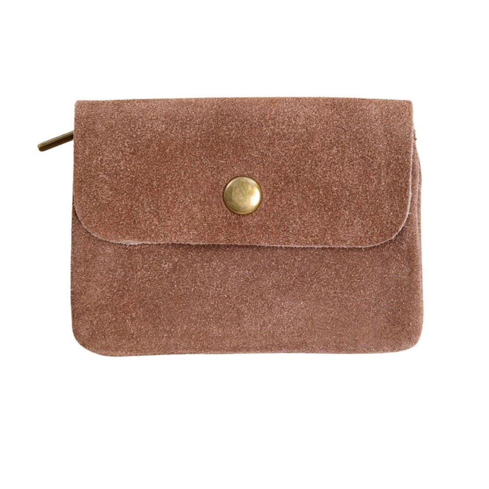 Suede Coin Purse | Taupe