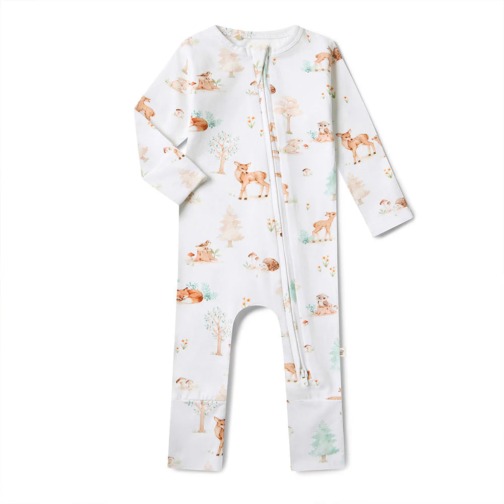 Snuggle Hunny Woodland Tales Organic Snugglesuit Convertible Romper