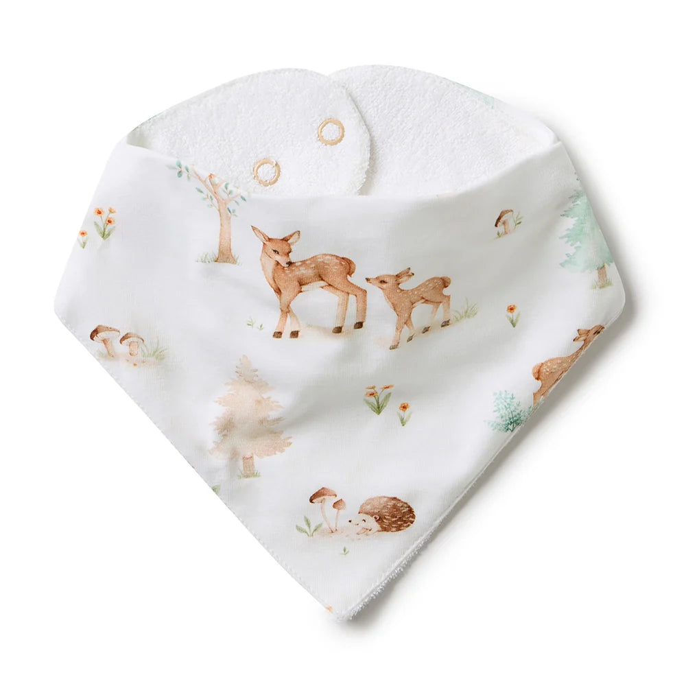 Snuggle Hunny Woodland Tales Organic Dribble Bib