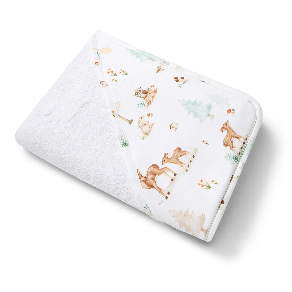 Snuggle Hunny Woodland Tales Organic Hooded Baby Towel
