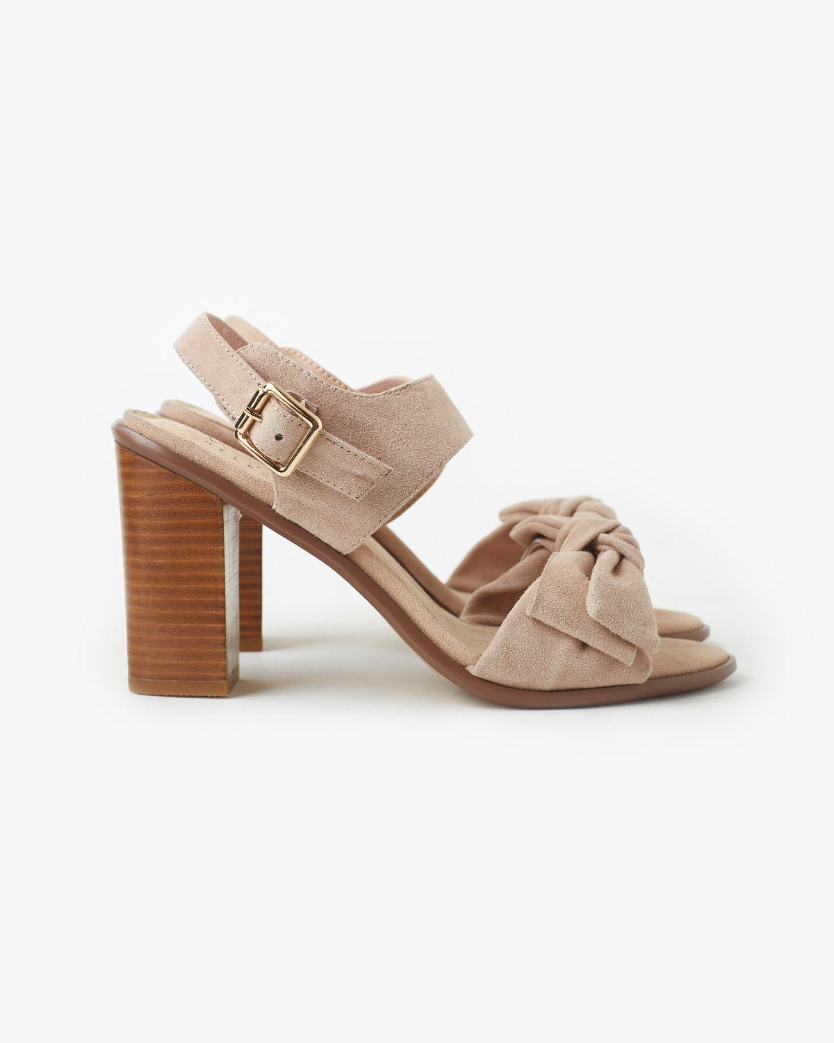 Hannah Suede Heel - Peony