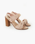 Hannah Suede Heel - Peony
