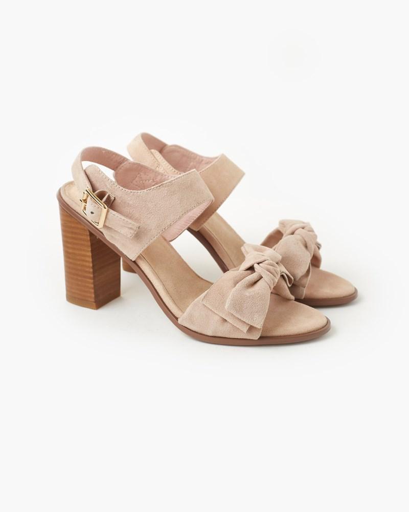 Hannah Suede Heel - Peony
