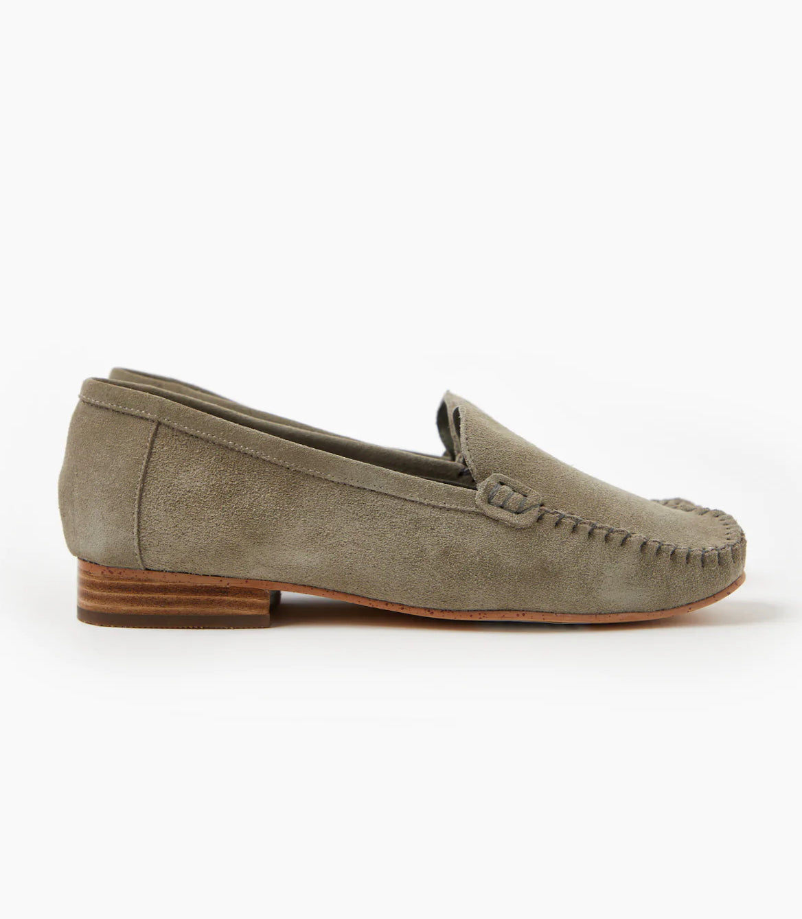 Cigar Suede Loafer - Sage